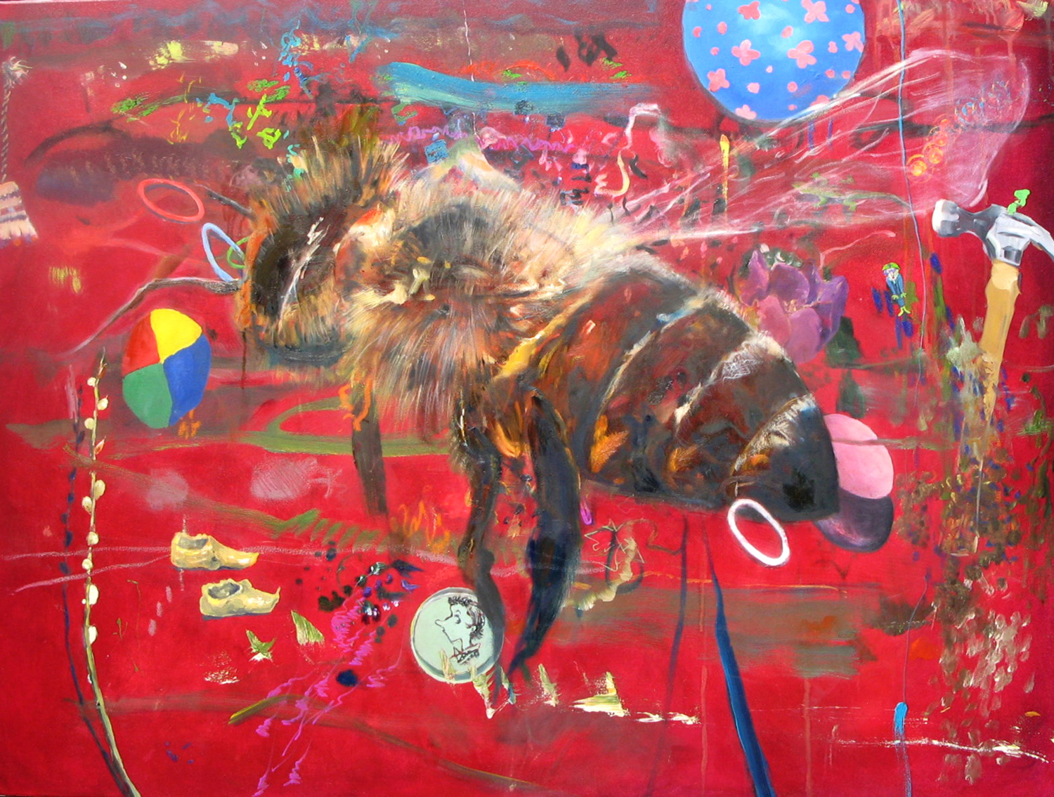 23._Where-Have-All-the-Honey-Bees-Gone_-Oil-on-canvas-40-x-30_-2014-.4800