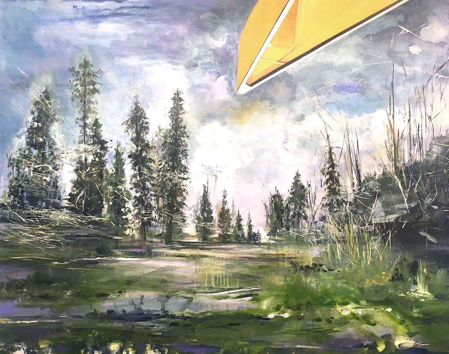 Portage-Canoe-2017-Acrylic-on-canvas-48x-60