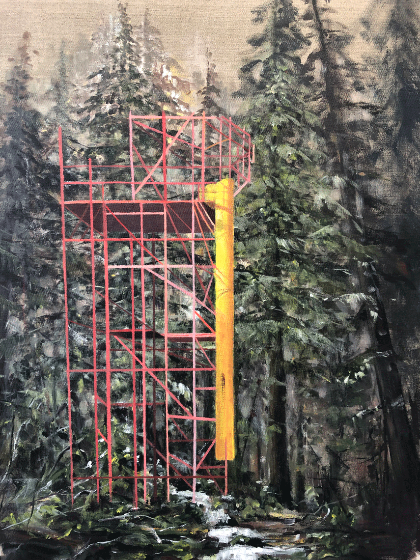 Reconstructing-Nature1-with-Garbage-Chute-2019-acrylic-on-linen-40x-29in