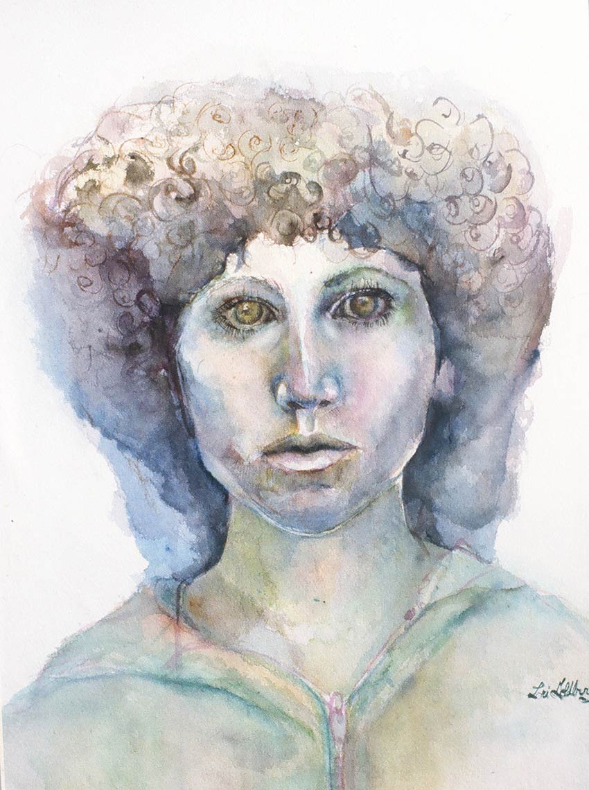 Self-Portrait-1978-Watercolor-on-rag-paper-30-x-22