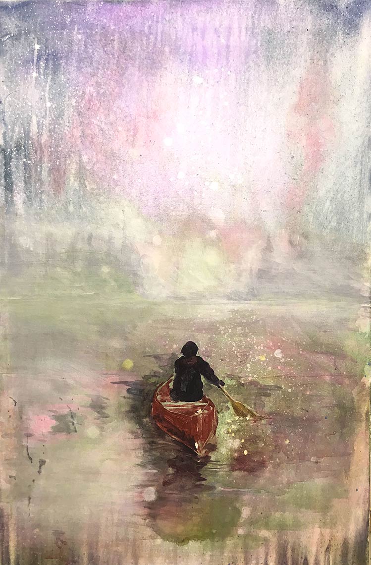 Winters-Paddle--2017-Acrylic-on-canvas-36x24-inches